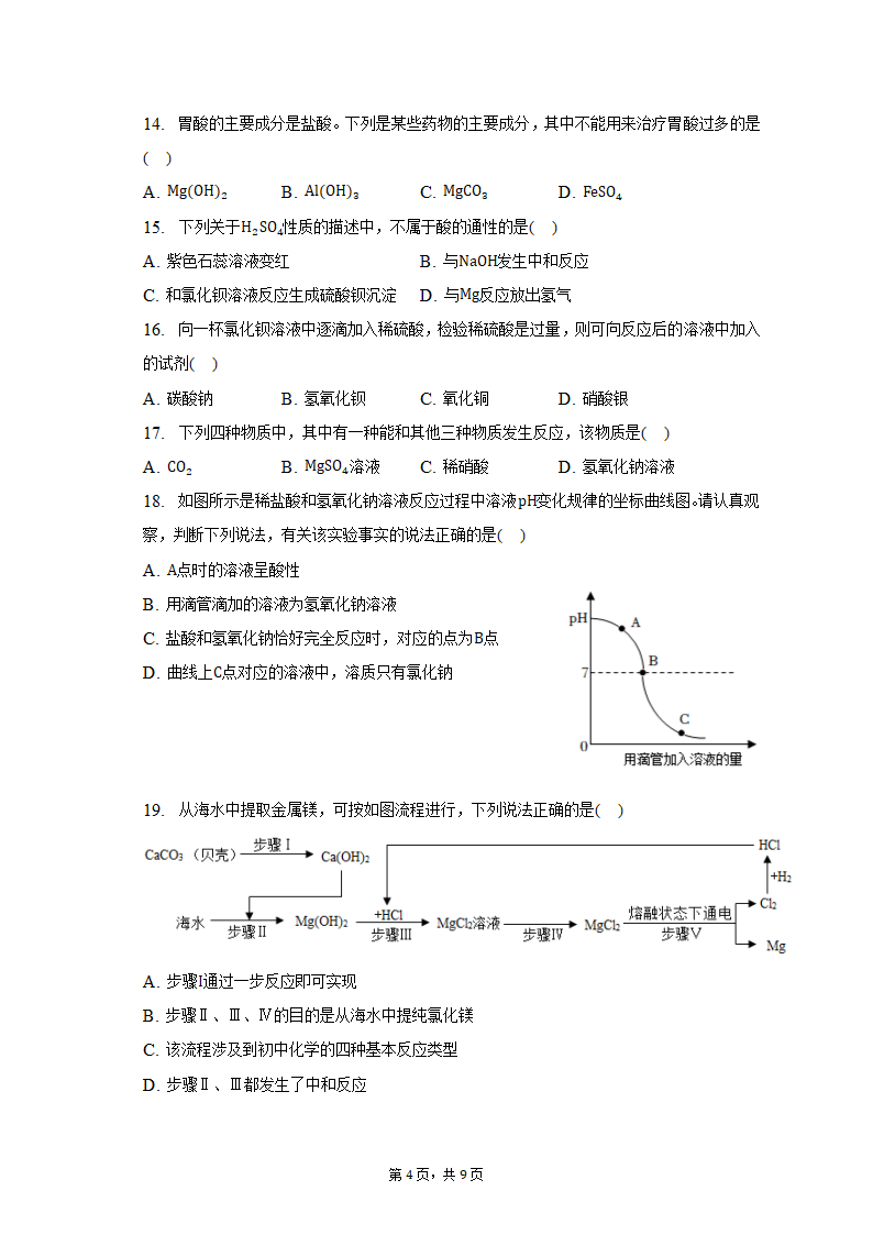 2022-2023学年山东省淄博市周村区九年级（上）期中化学试卷（无答案）.doc第4页