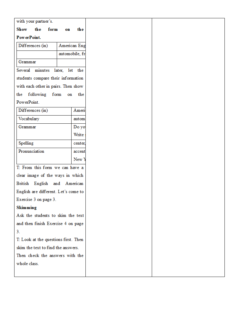 Module 1 British and American English- Reading-教学设计-高中英语外研版必修五.doc第3页