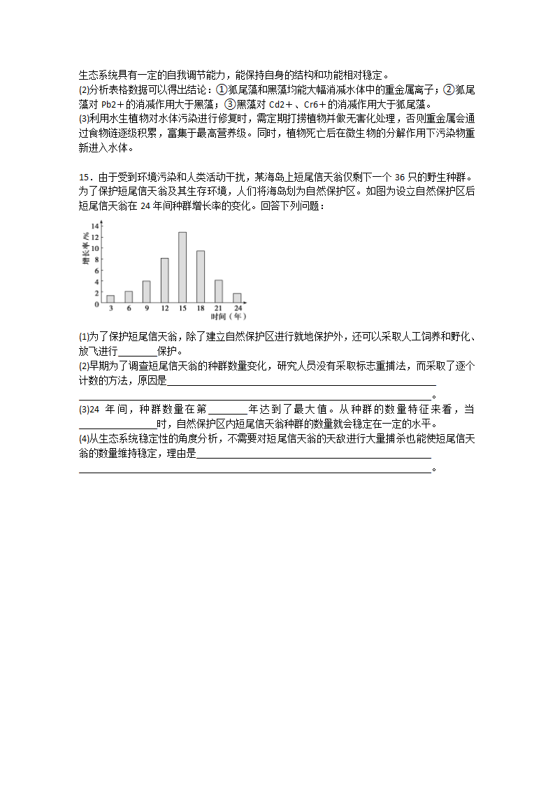 2022届高考生物一轮复习：生态环境的保护含解析.doc第4页