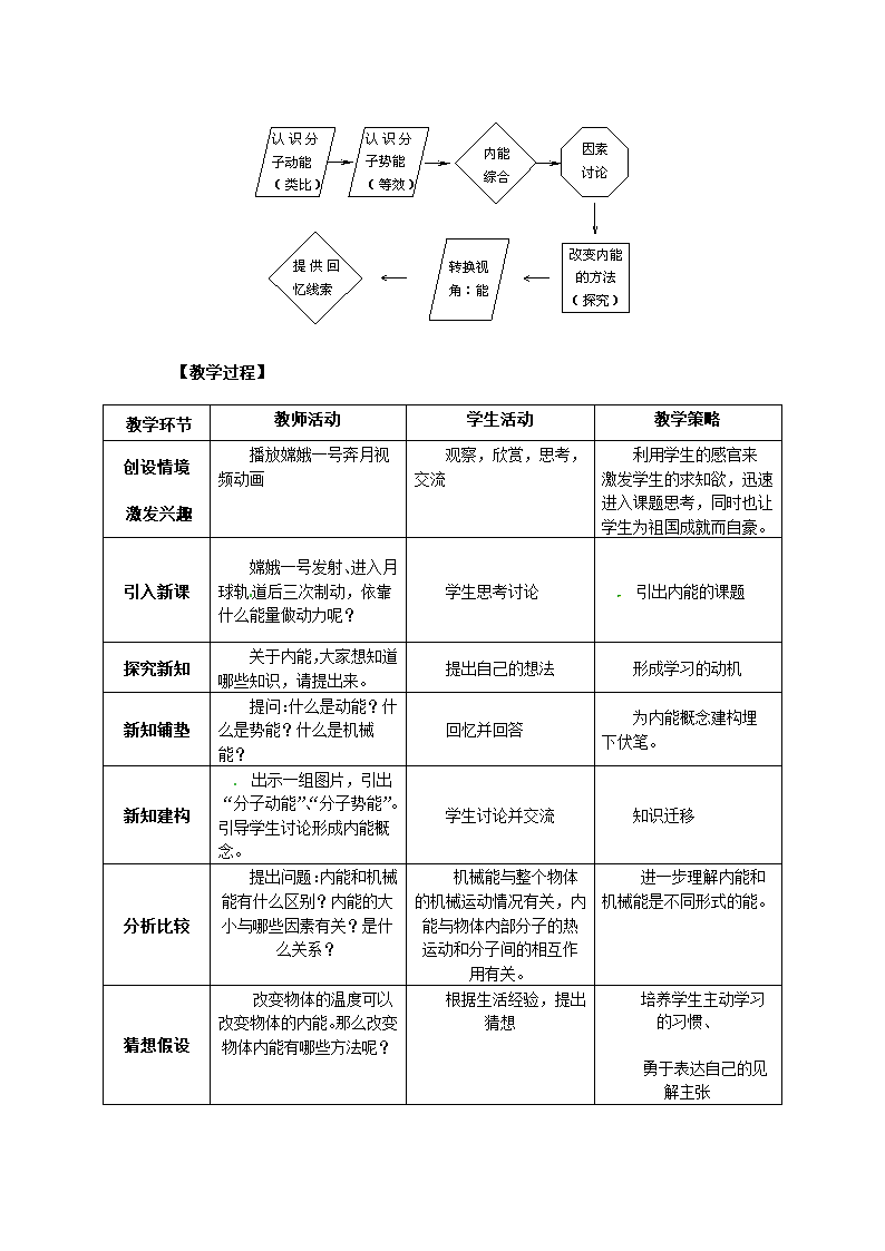 人教版物理九年级全一册 第13章第2节 内能 教案(表格式).doc第3页