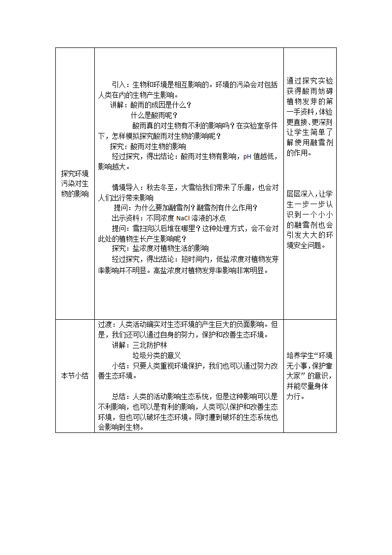 人教版七年级生物下册7.1 人类活动对生物圈的影响  教案.doc第3页