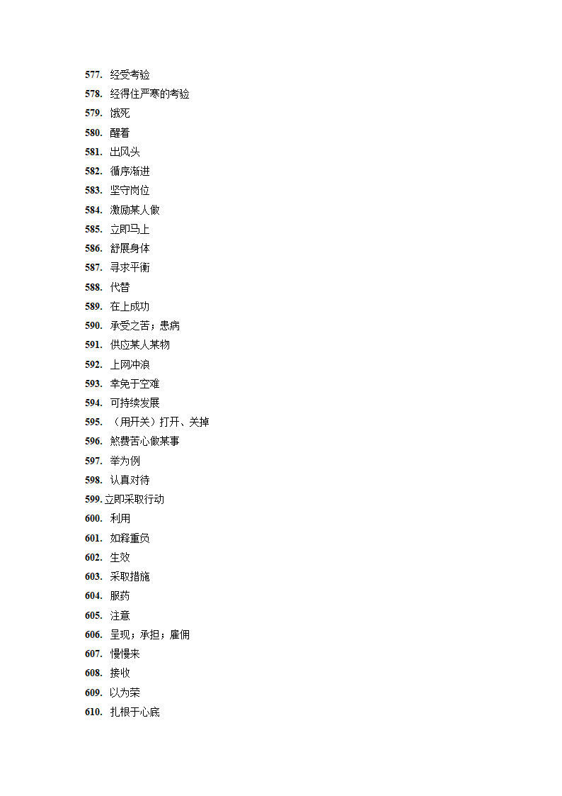 上海市2022届高三英语高频词组默写676道（无答案）.doc第18页