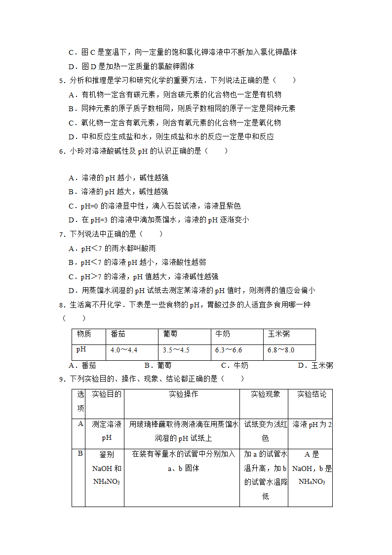 2023年中考化学高频考点突破--中和反应（含解析）.doc第2页