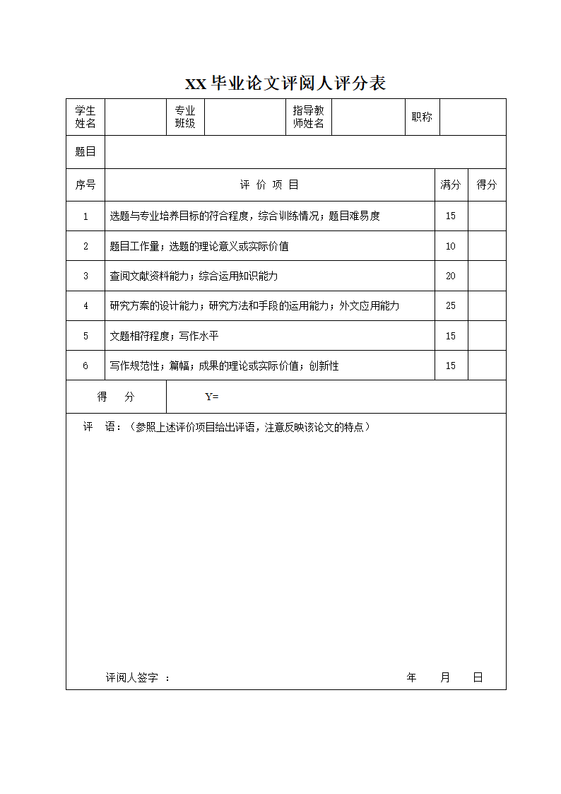 学士学位论文评语及成绩.docx第3页