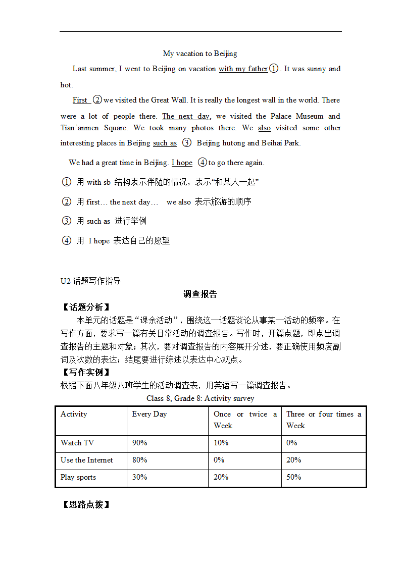 Unit 1-10 单元作文讲义 2022-2023学年人教版英语八年级上册.doc第2页