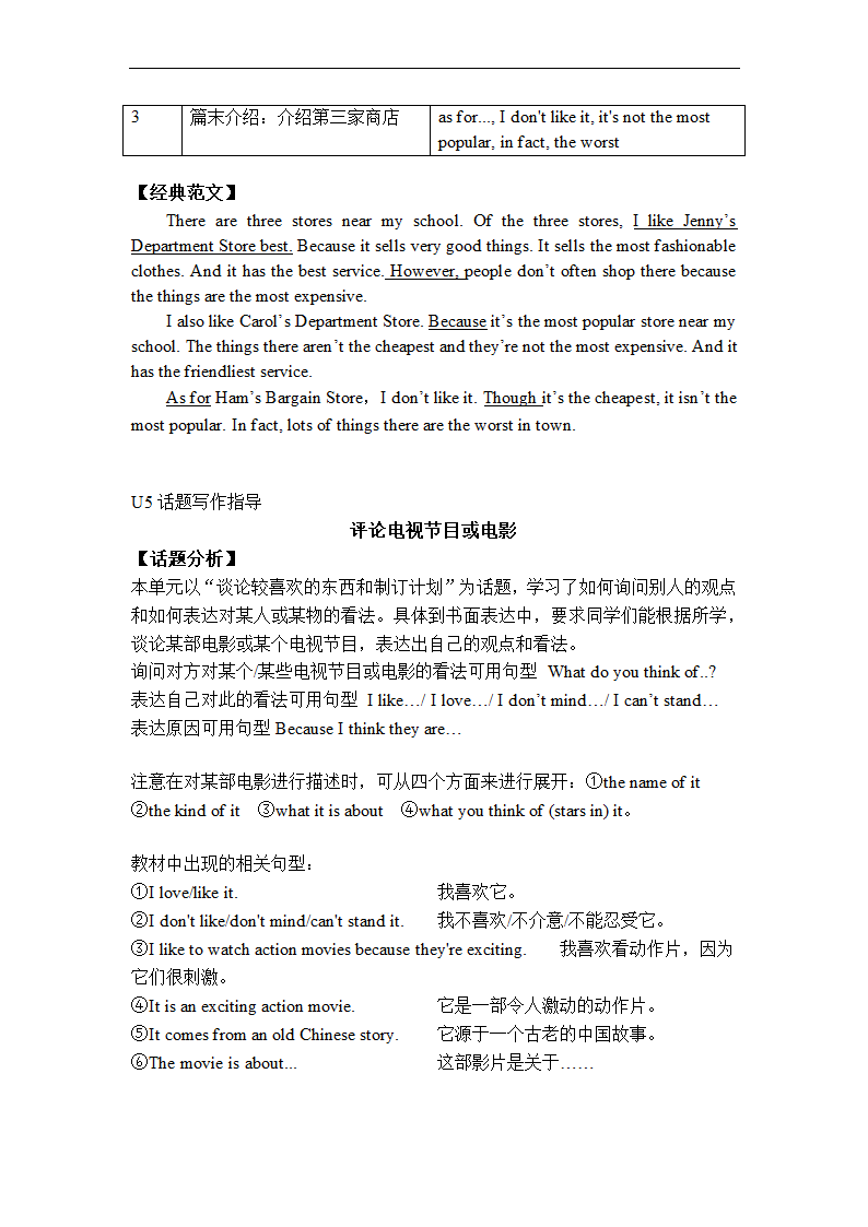 Unit 1-10 单元作文讲义 2022-2023学年人教版英语八年级上册.doc第6页