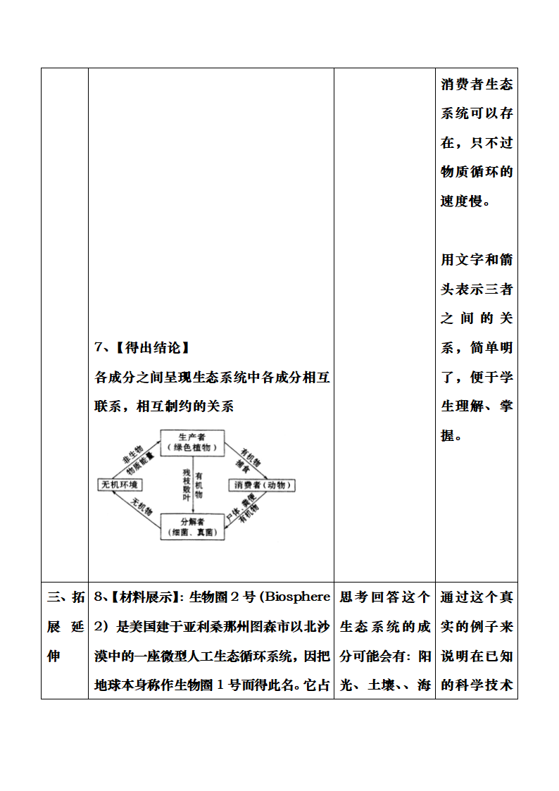 济南版生物八年级下册 《生态系统的组成》教案.doc第9页