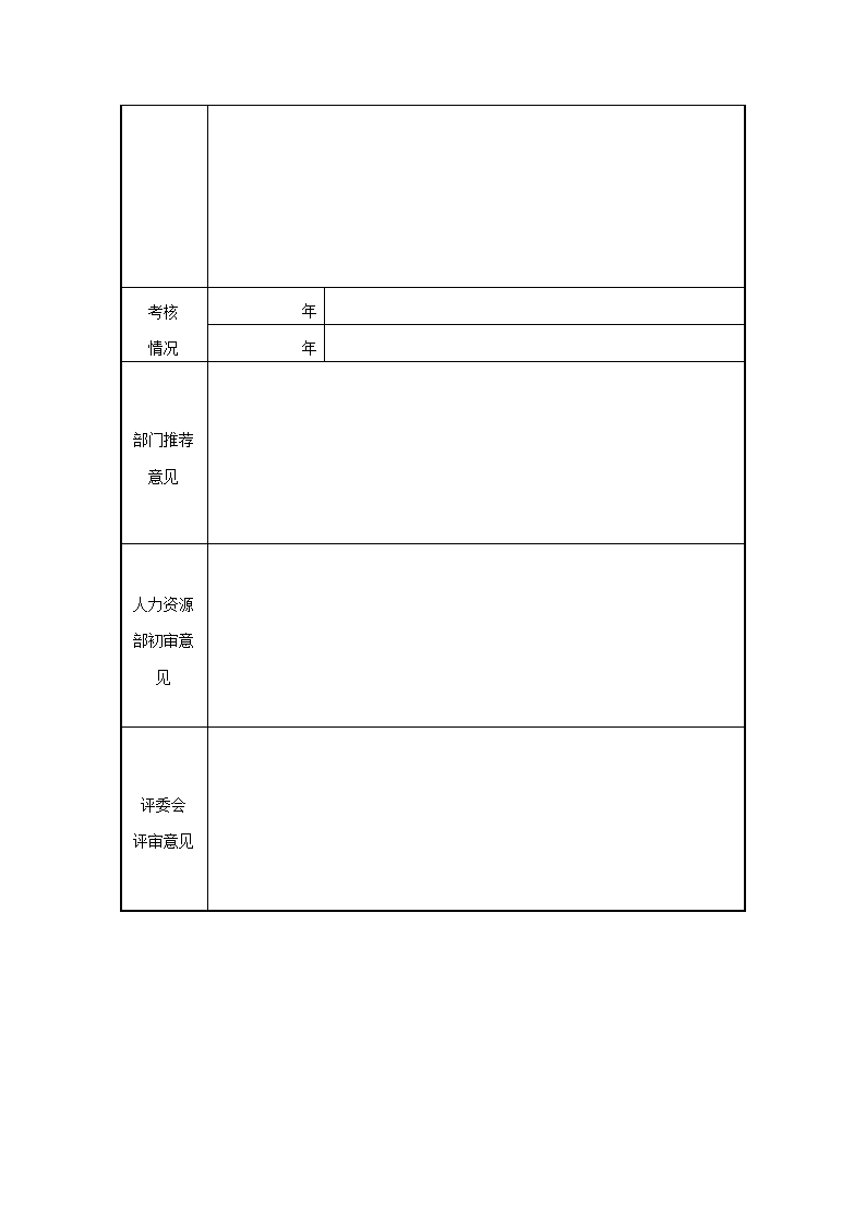 职业规划表格第15页