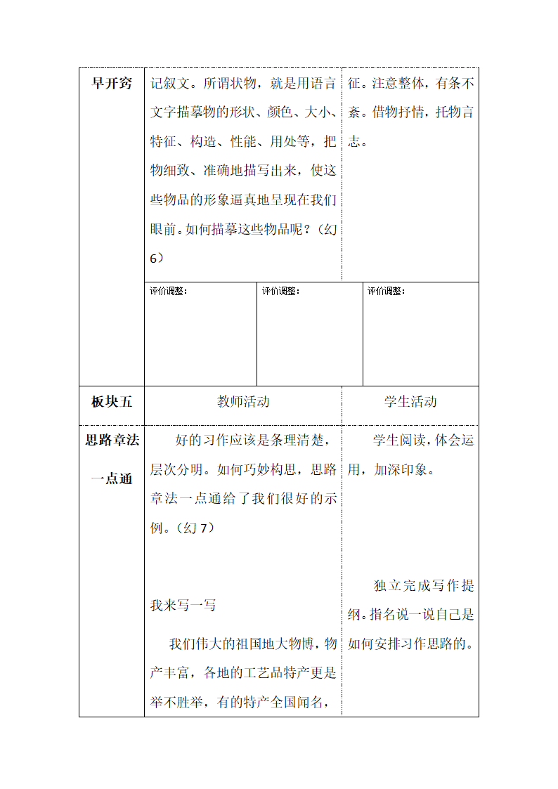 六年级下册语文作文指导：第四讲  家乡特产人人爱 具体描述工艺品教案.doc第4页