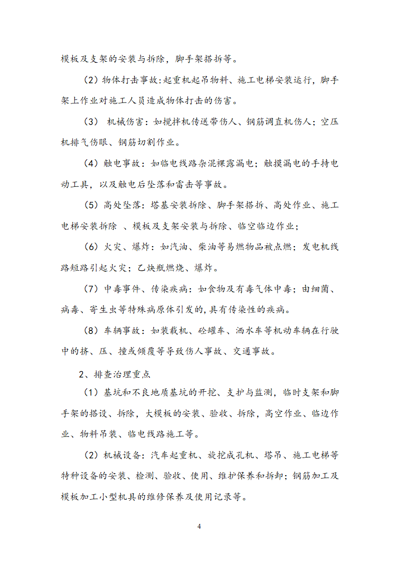 医院住院综合楼脑瘫儿童医疗救助中心建设项目安全重大隐患排查治理体系方案.docx第4页