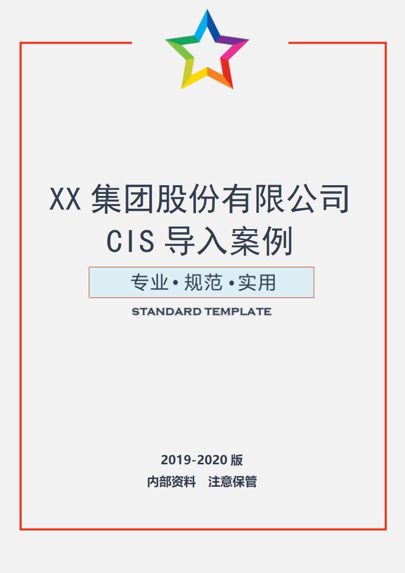 XX集团股份有限公司CIS导入案例（实用文案）.doc第1页