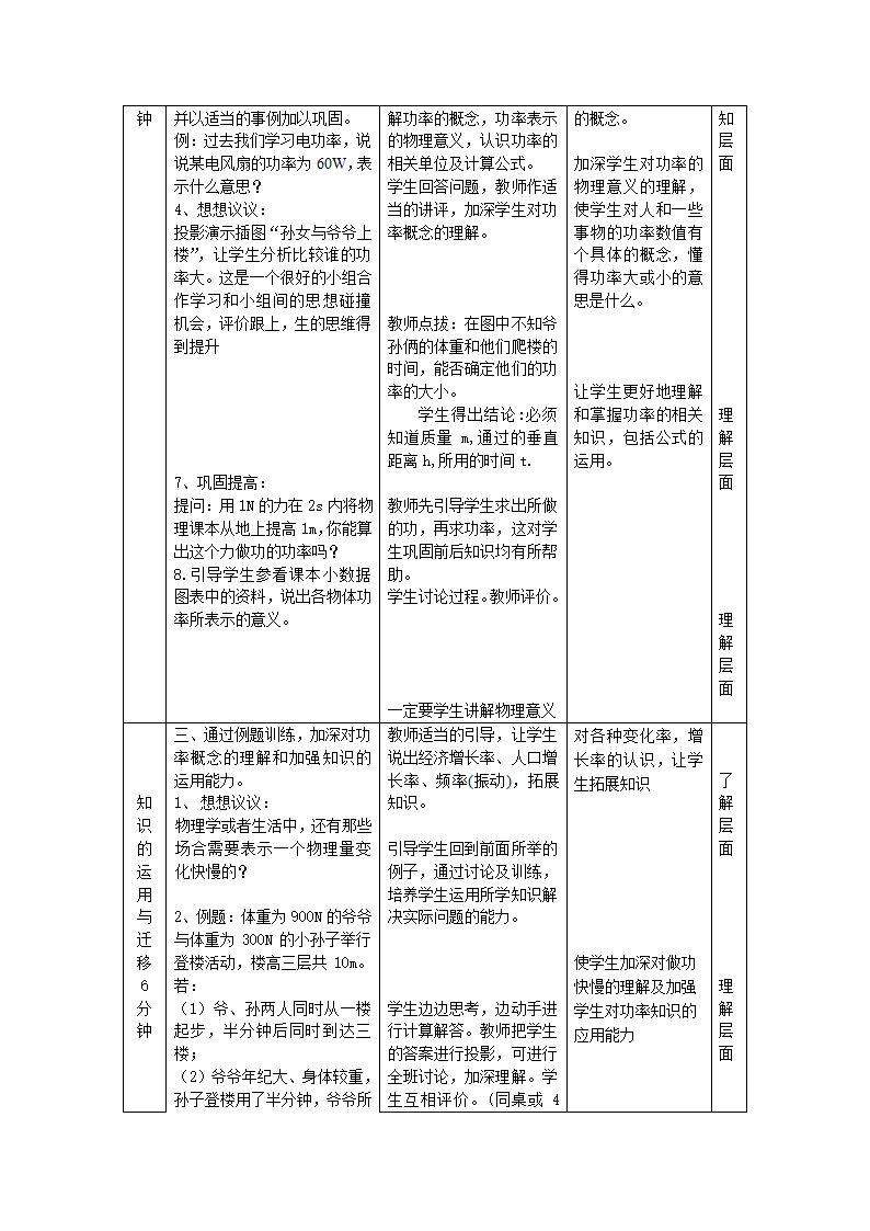 沪粤版九年级物理上册第十一章11.2 怎样比较做功的快慢 教案.doc第3页