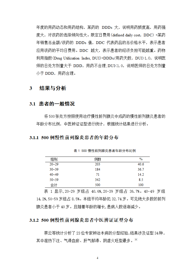 中药学论文 某三甲医院门诊治疗慢性前列腺炎中成药处方合理性使用分析.doc第9页