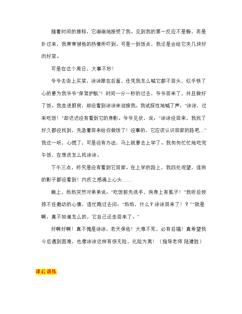 2023年中考语文作文专项突破：如何使文章富有幽默感（学案）.doc第11页