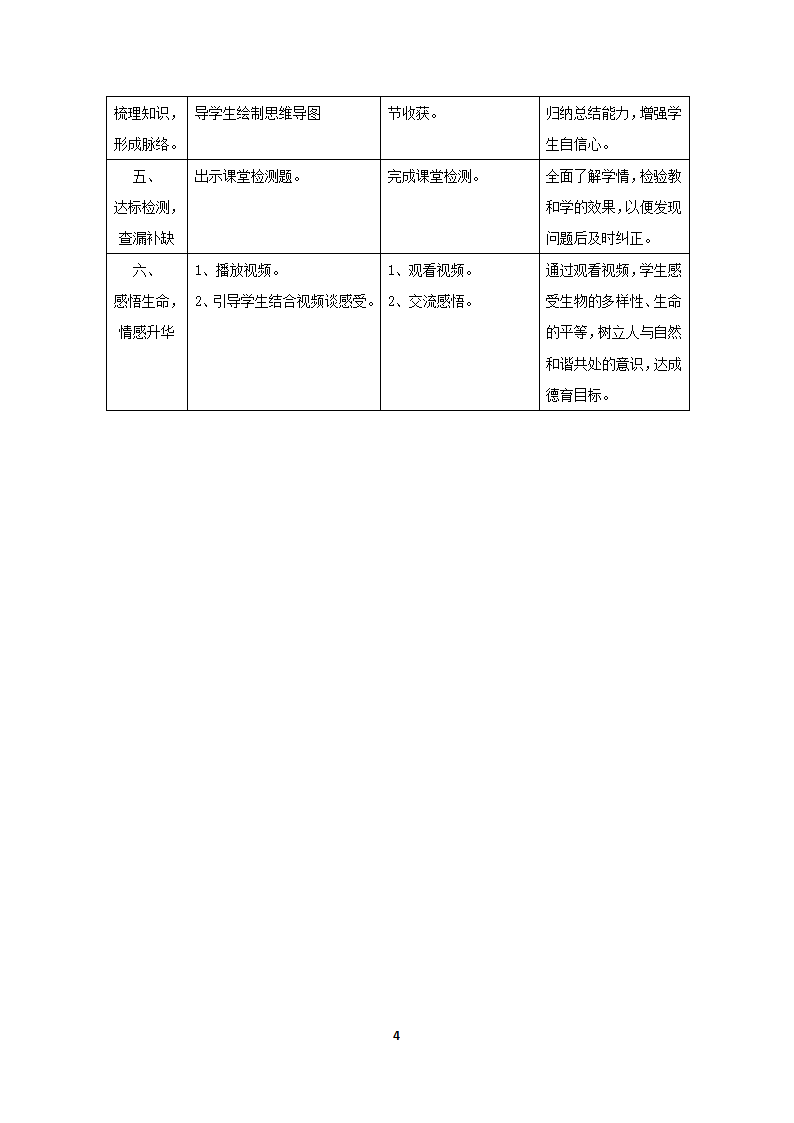 鲁科版（五四制）八年级下册生物 9.1.2从种到界  教案.doc第4页