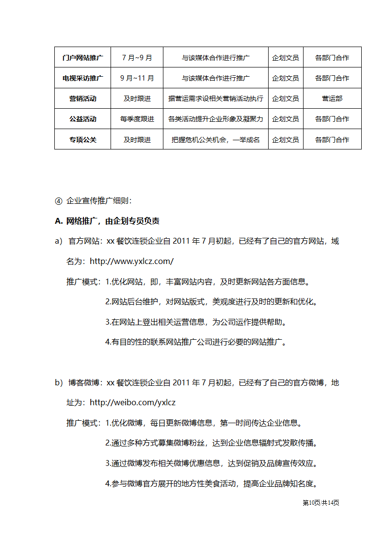 连锁企业品牌宣传推广系统策划方案.docx第10页