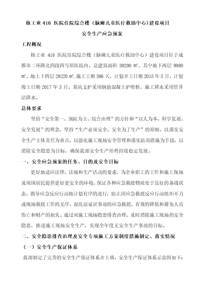 医院住院综合楼脑瘫儿童医疗救助中心建设项目安全生产预案及安全隐患排查治理体系方案整改.docx第3页