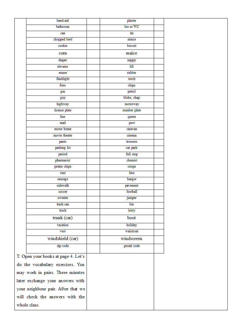 Module 1 British and American English-Vocabulary Building-教学设计-高中英语外研版必修五.doc第5页