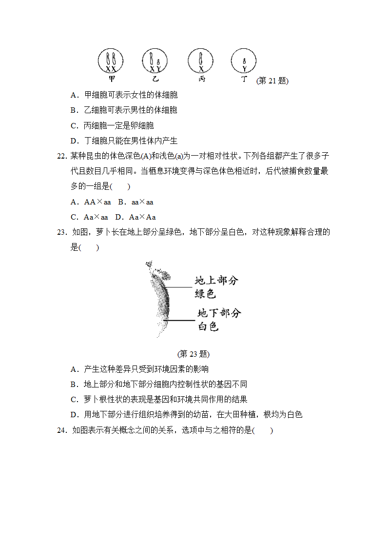 2023年中考生物一轮复习测试卷三（含答案）.doc第5页