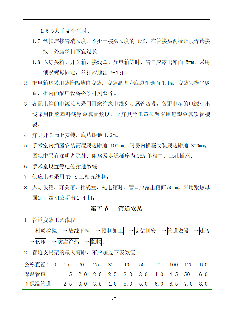 内蒙古某医院病房楼洁净手术部装饰及设备安装方案.doc第19页