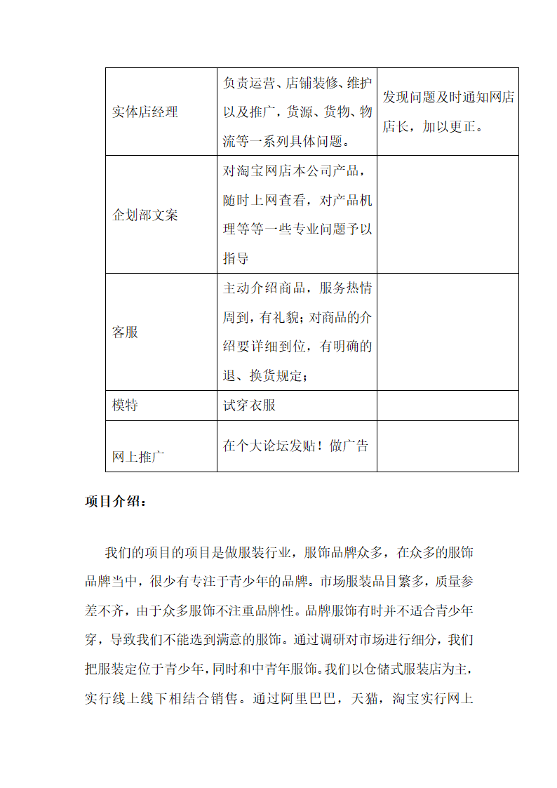 淘宝服装店商业计划书.docx第4页