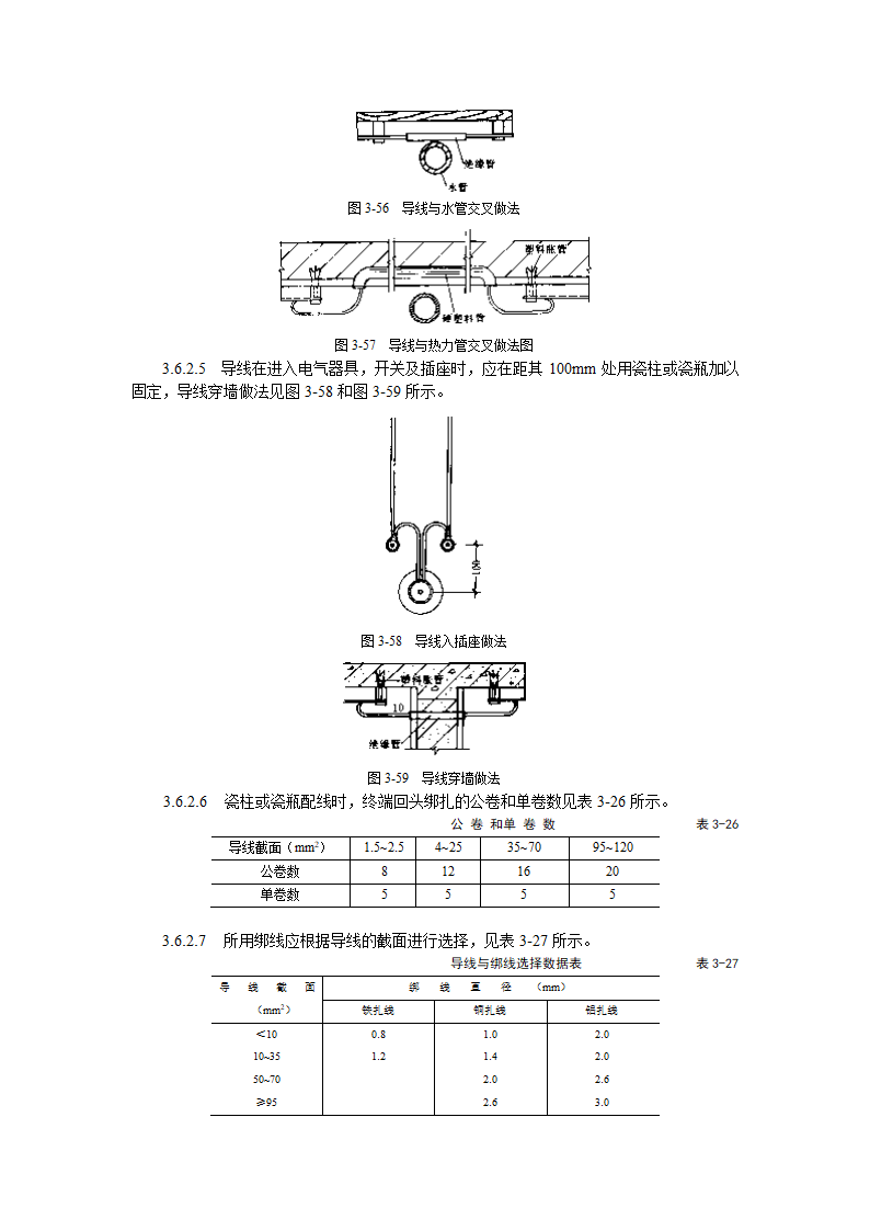 瓷柱瓷瓶配线工艺标准施工方案.doc第4页