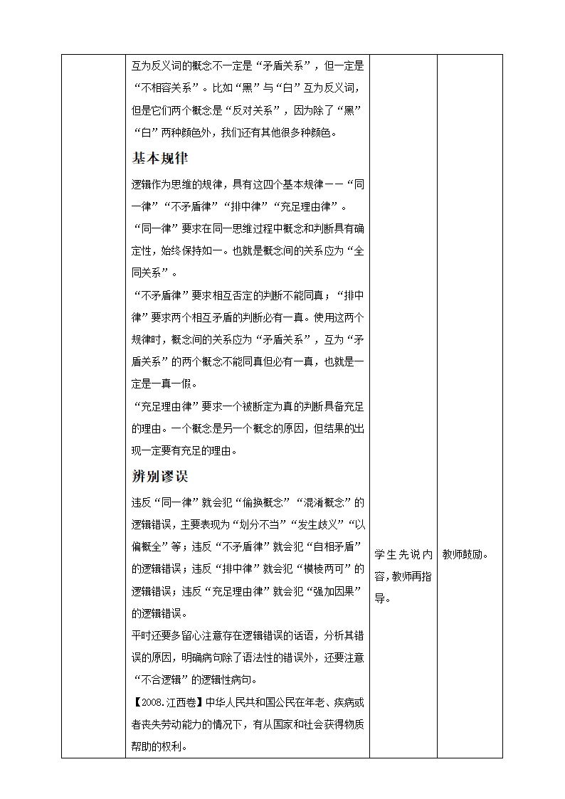 统编版语文 选择性必修上册发现潜藏的逻辑谬误教案（表格式).doc第3页