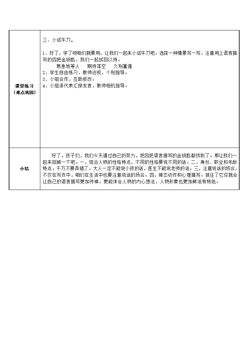 部编版五年级下册第四单元语文园地四  教案（表格式）.doc第3页