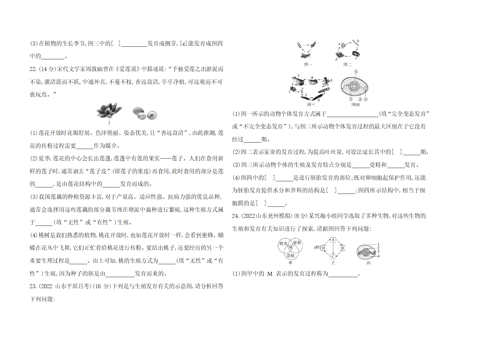 济南版生物八年级上册期中复习习题精编（含解析）.doc第4页