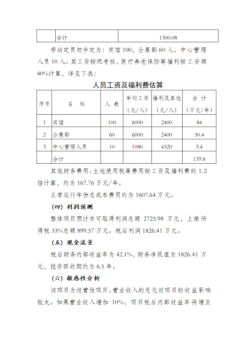 婺源县会展中心开发项目可行性研究报告.doc第14页