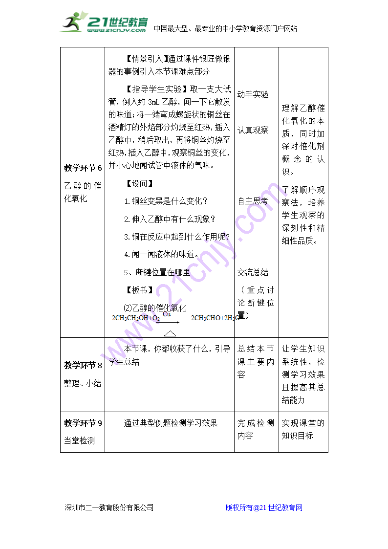 高中化学教学案例——必修二第三章 乙醇.doc第4页