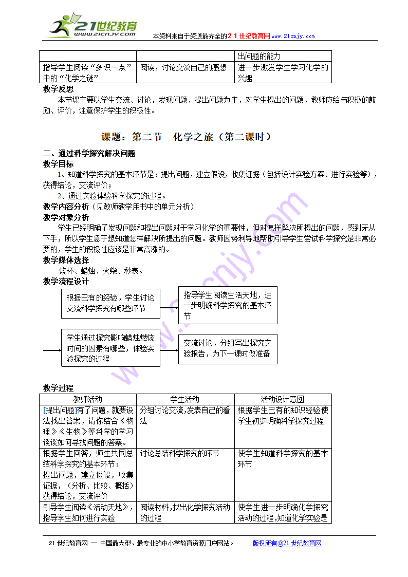 化学：第一单元化学改变了世界单元教案（鲁教版九年级）.doc第6页