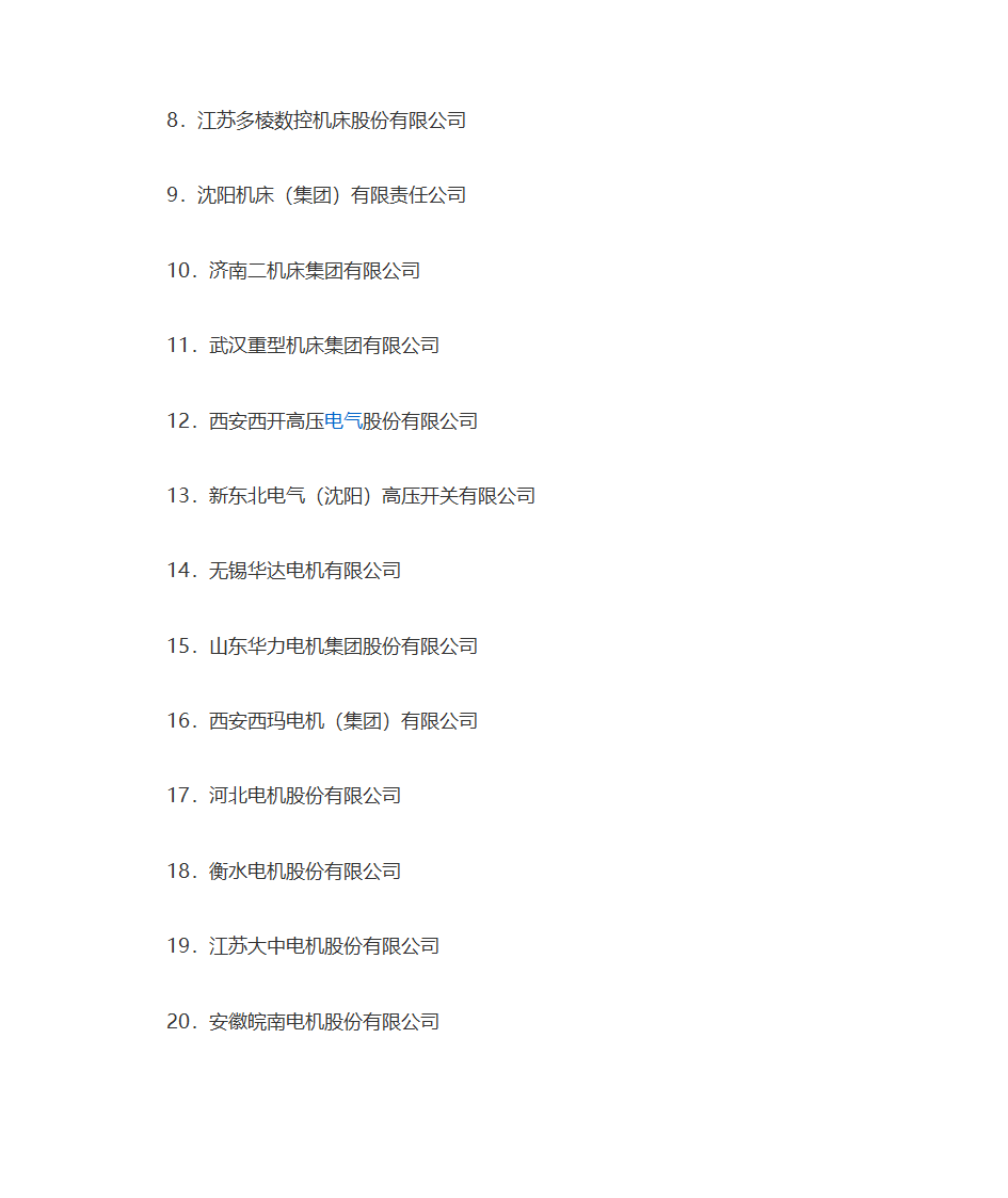 名牌企业名单第3页