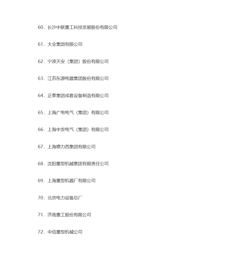 名牌企业名单第7页