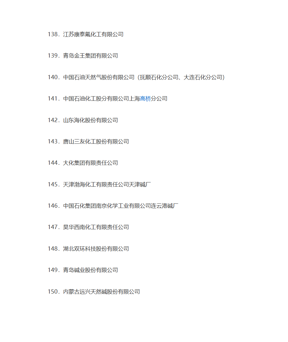 名牌企业名单第13页