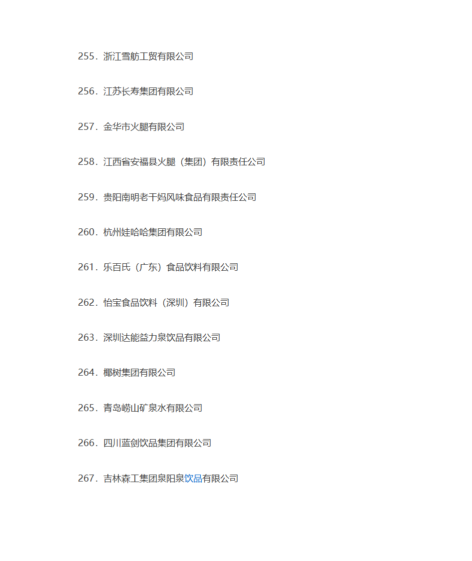 名牌企业名单第22页