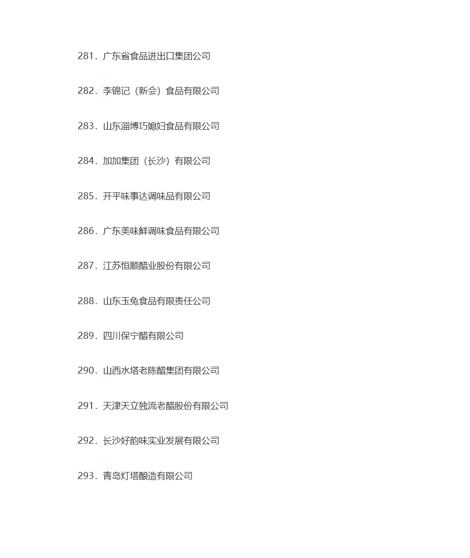 名牌企业名单第24页