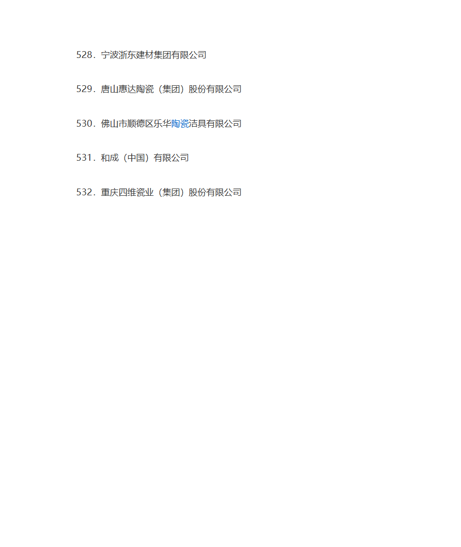 名牌企业名单第43页