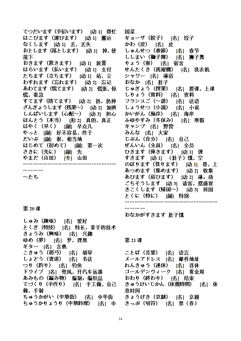 N3_词汇第14页