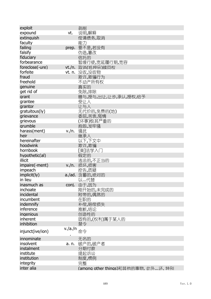 法律词汇第4页