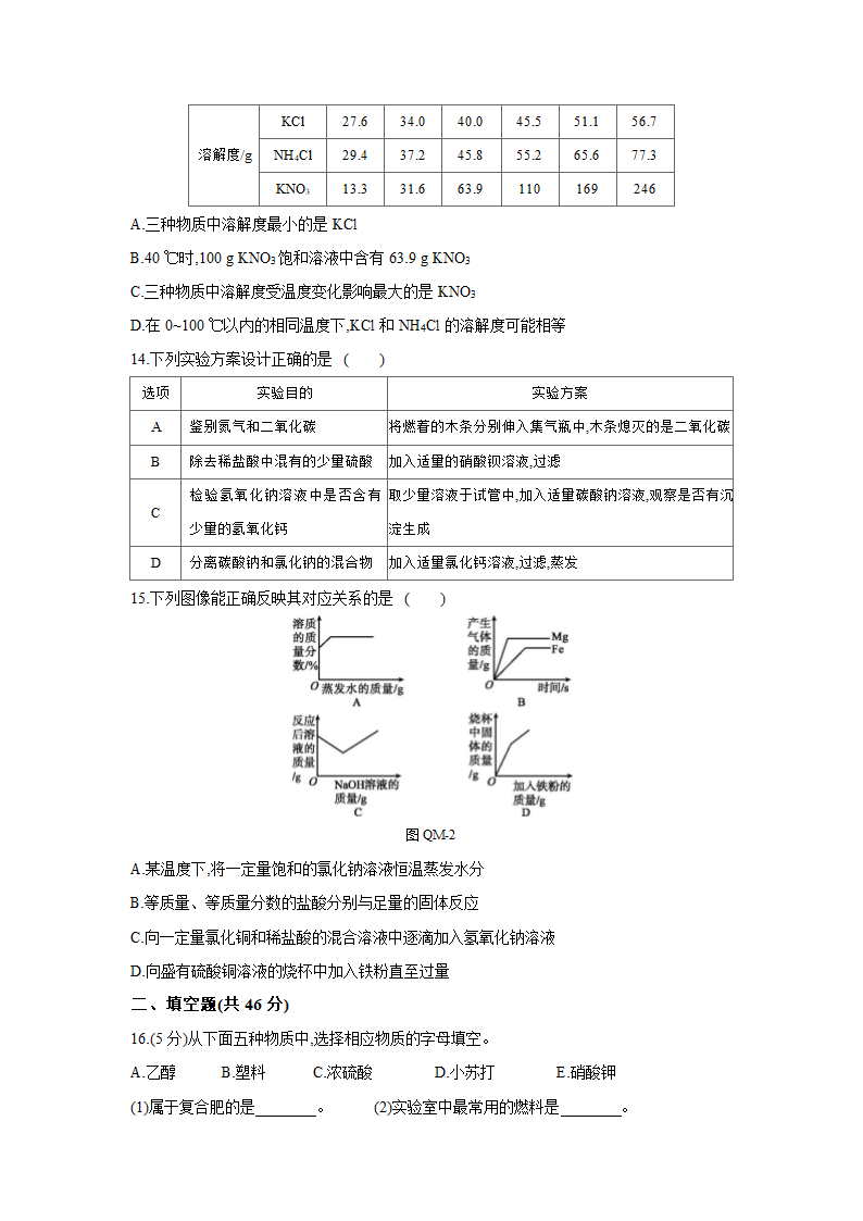 粤教版化学九年级下册期末综合测试（word版有答案）.doc第3页