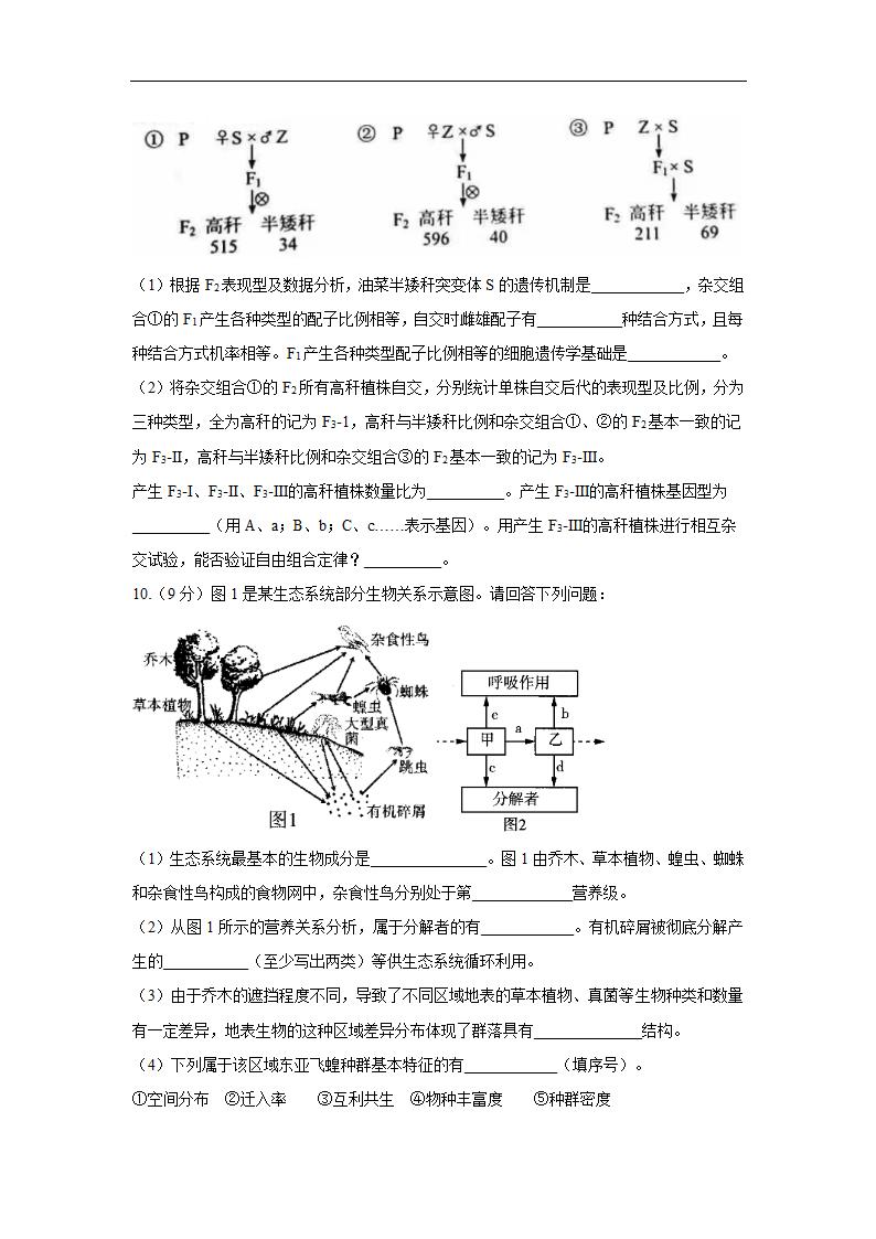 2022届高三开学摸底考试生物试卷（全国卷） （含解析版）.doc第4页