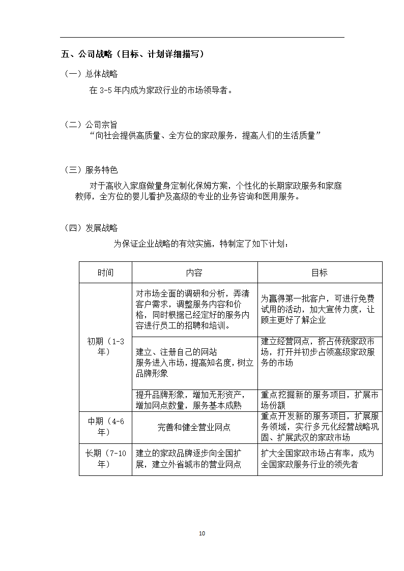 万家福家政服务中心商业计划书.doc第10页