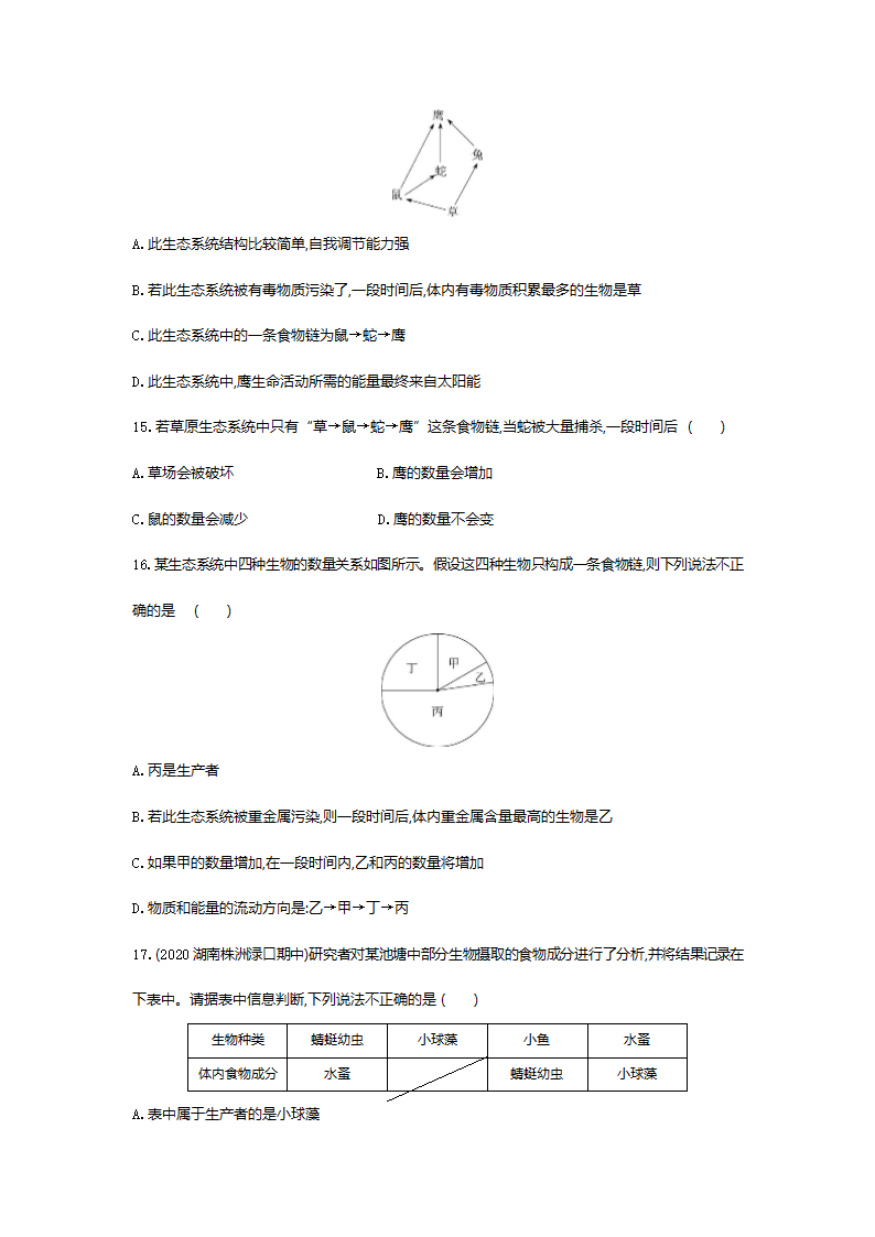 2.2 生物与环境组成生态系统练习(word版含解析）.doc第4页