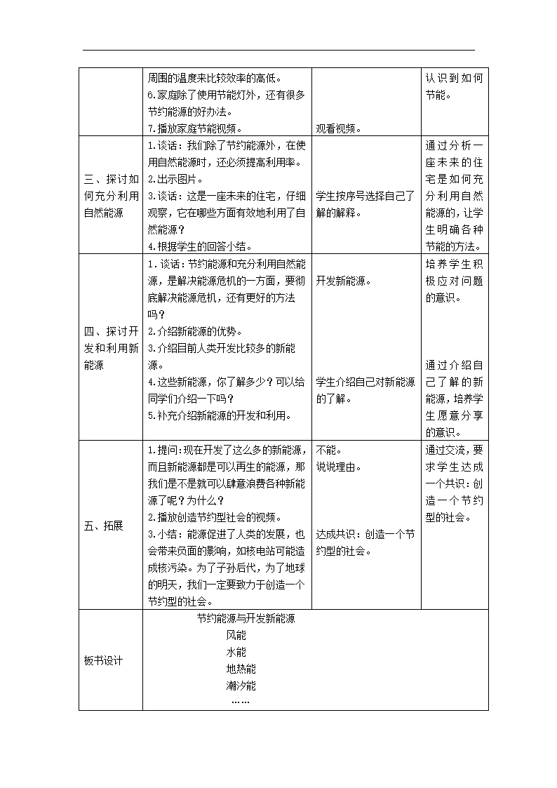 5.4 节约能源与开发新能源 教学设计.doc第2页