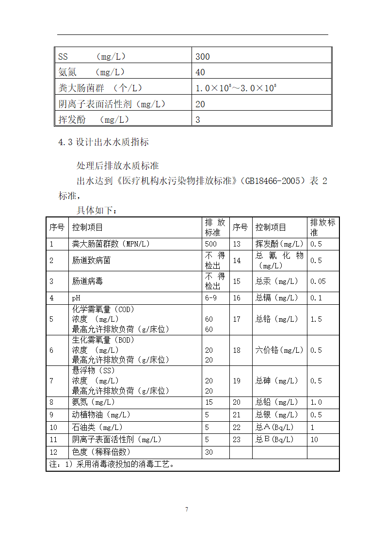 卫生院污水处理站 方 案 设 计 说 明 书.doc第7页