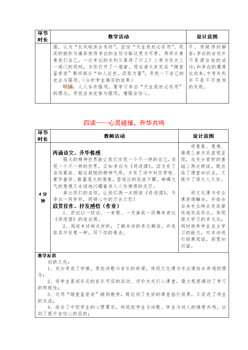 人教版中职语文基础模块上册第14课《将进酒》word说课稿.doc第11页