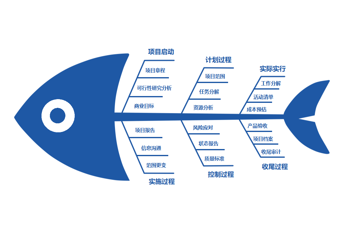 项目管理流程图（鱼骨图）.docx第1页