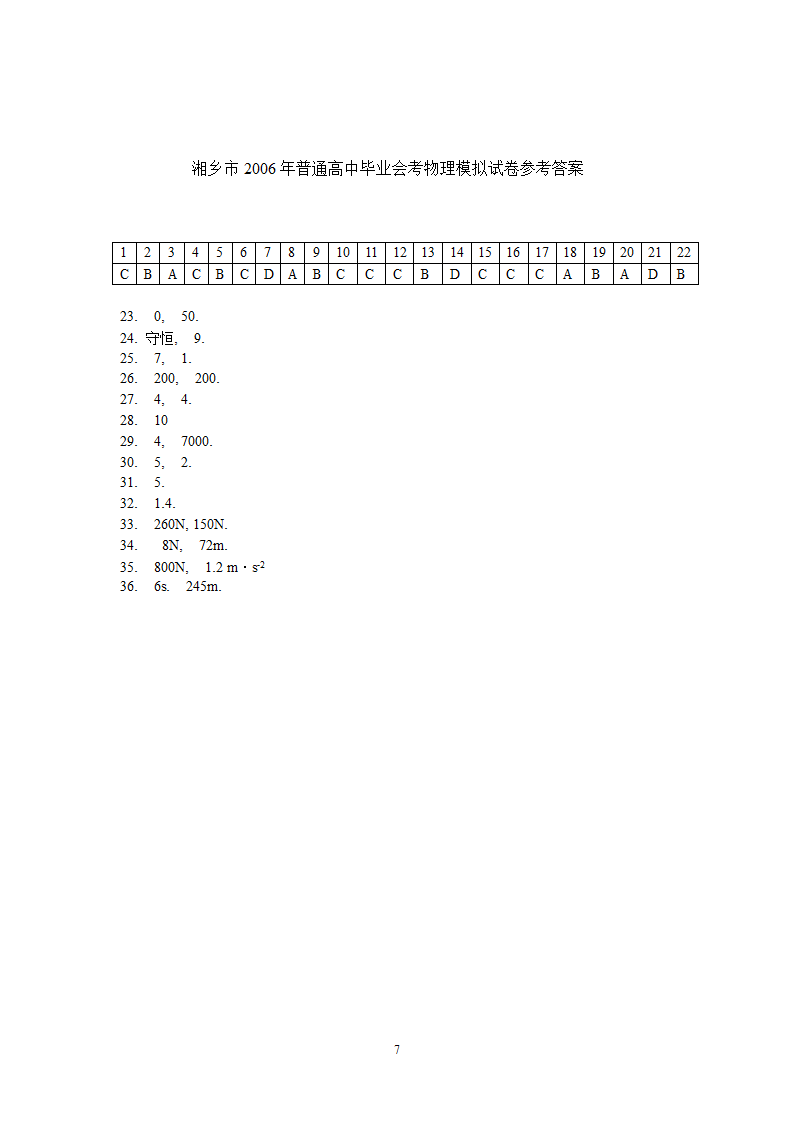 初中毕业会考物理模拟试题.doc第7页