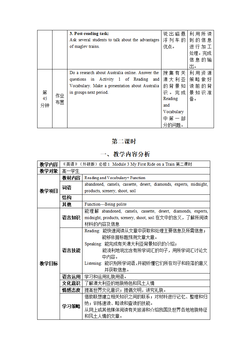 2012高一英语教案：Module3模块整体解读及分析（外研必修1）.doc第5页